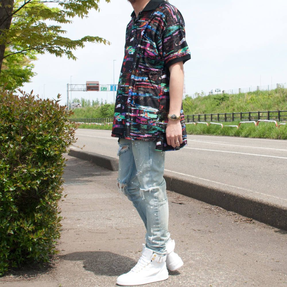 総柄シャツのコーディネートⅢ