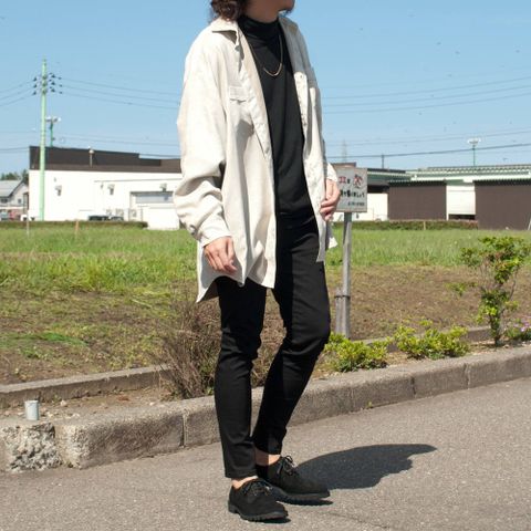 ビッグシルエットシャツのコーディネート