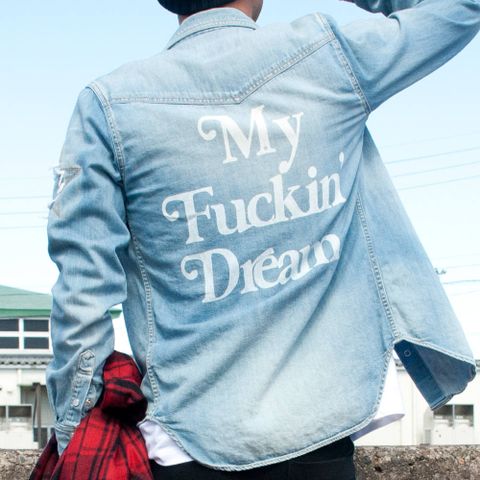 お客様コーディネートリクエスト。-【M×Marbles】 DENIM SHIRT (My Fuckin' Dream)-