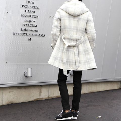 フーデッドロープコート②