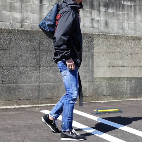ナイロンパーカースタイル