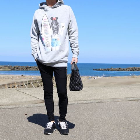【3種類のBAGを使用】 パーカースタイル