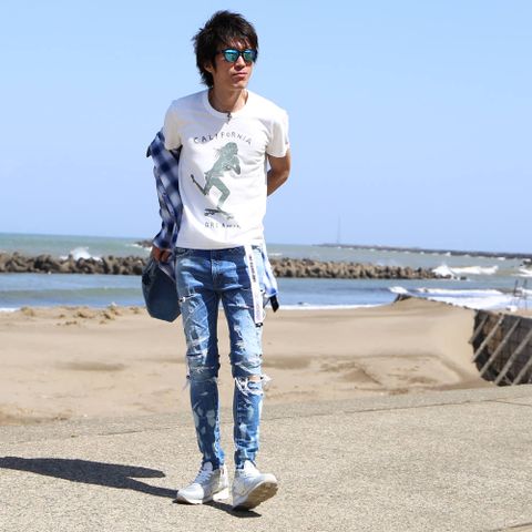 ブルーで春らしく爽やかに