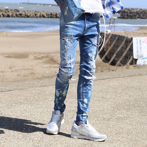 ブルーで春らしく爽やかに
