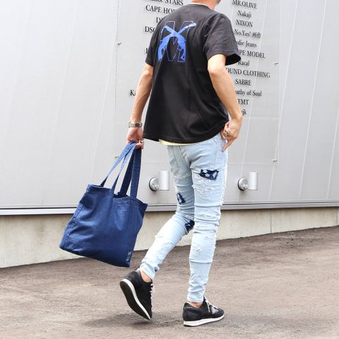 Tシャツ&デニムコーディネート