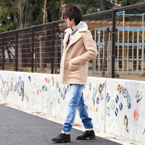 フェイクムートン ランチコート