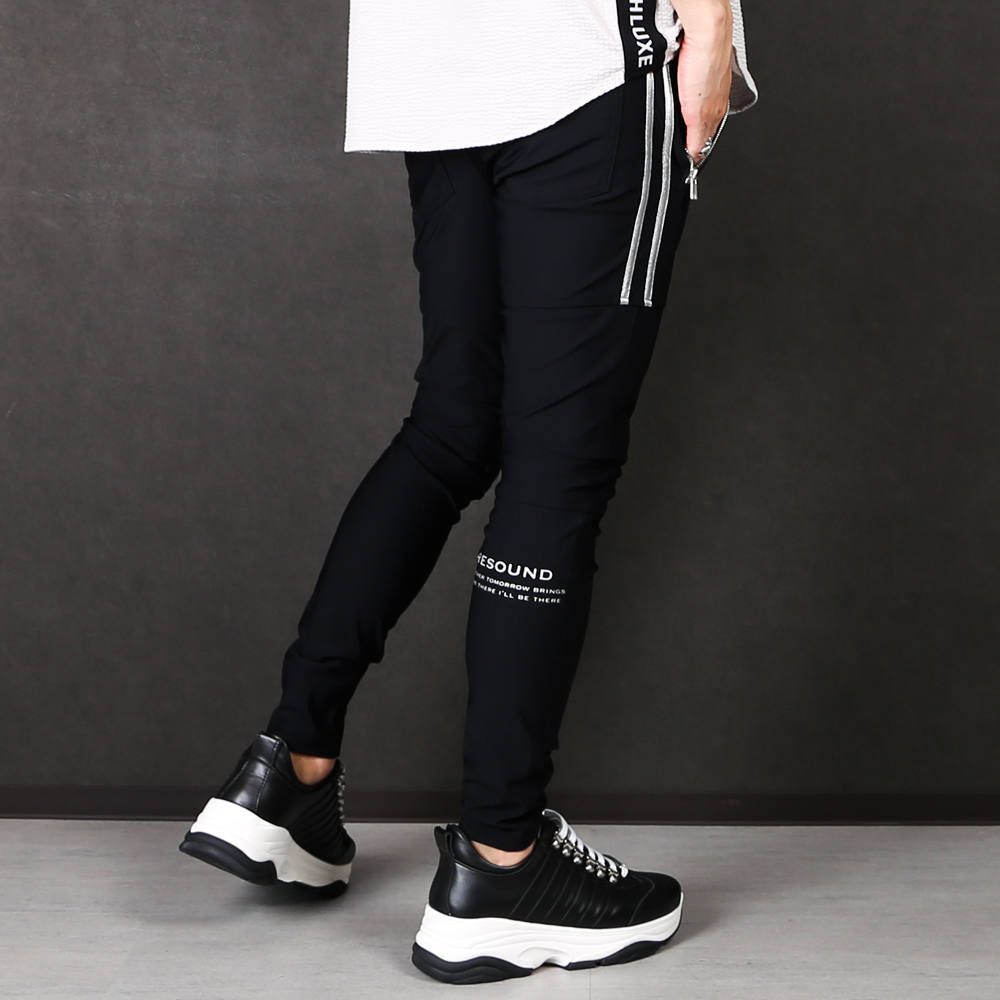 【RESOUND CLOTHING × chemical conbination】 Johnson LINE NYLON PT ブラック
