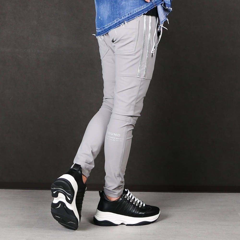 【RESOUND CLOTHING × chemical conbination】 Johnson LINE NYLON PT グレー