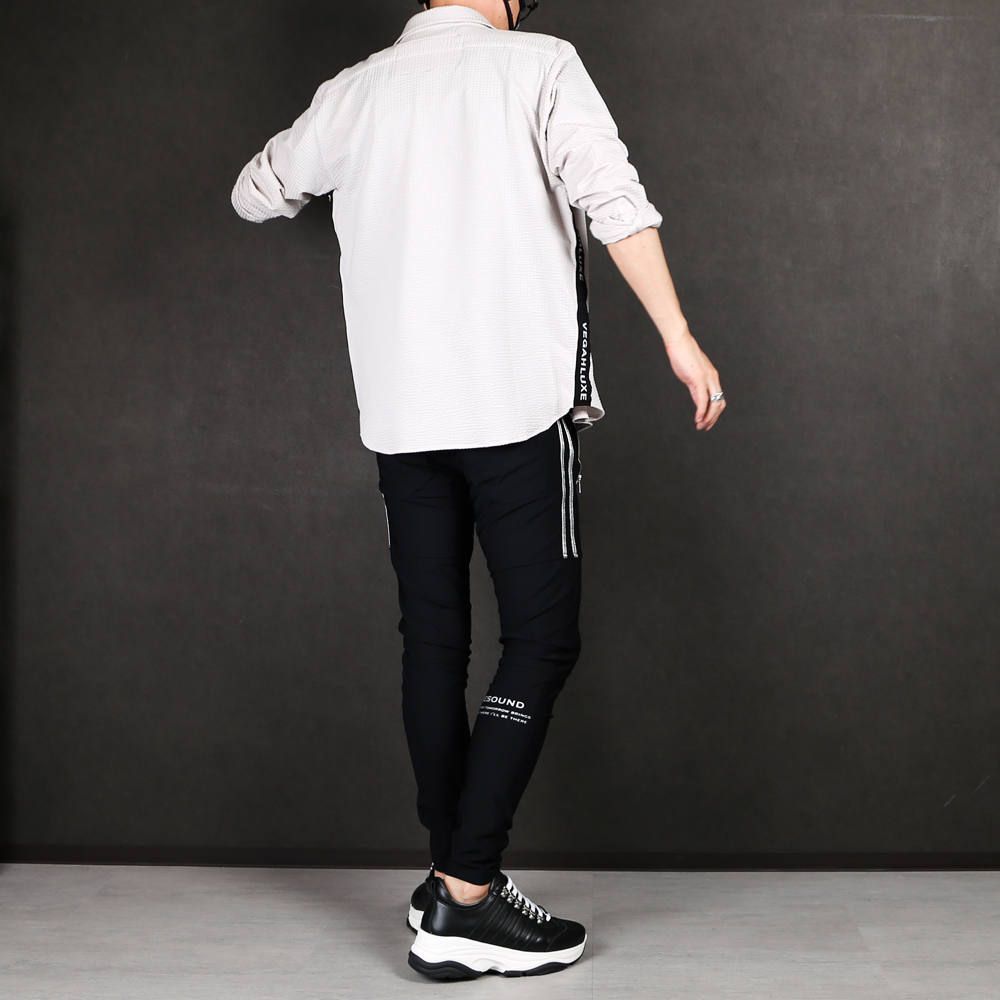 【RESOUND CLOTHING × chemical conbination】 Johnson LINE NYLON PT ブラック