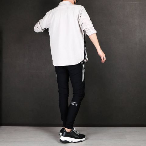 【RESOUND CLOTHING × chemical conbination】 Johnson LINE NYLON PT ブラック
