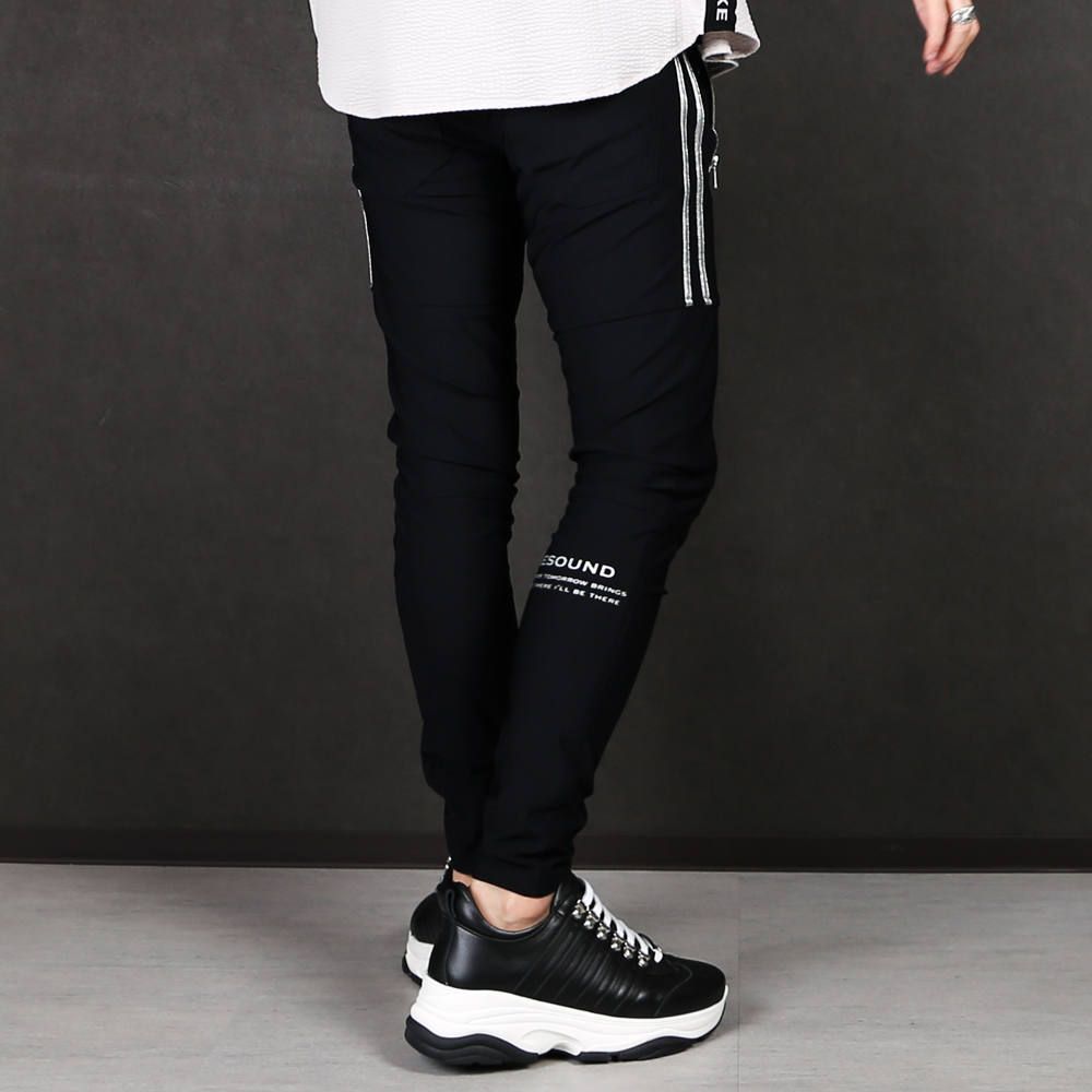 【RESOUND CLOTHING × chemical conbination】 Johnson LINE NYLON PT ブラック