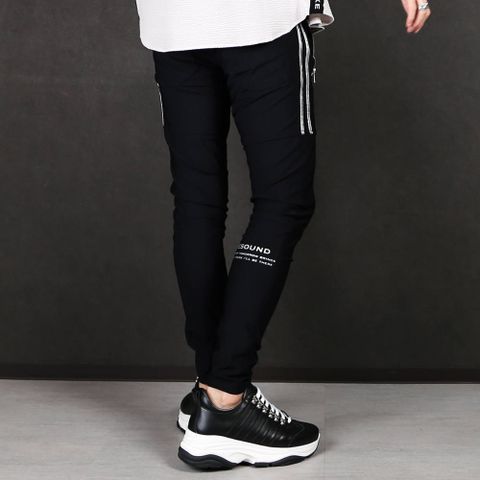 【RESOUND CLOTHING × chemical conbination】 Johnson LINE NYLON PT ブラック