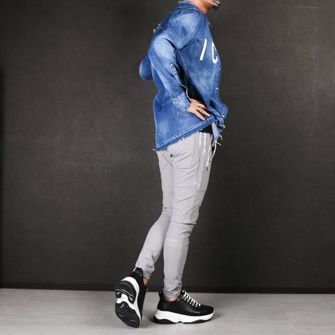 【RESOUND CLOTHING × chemical conbination】 Johnson LINE NYLON PT グレー