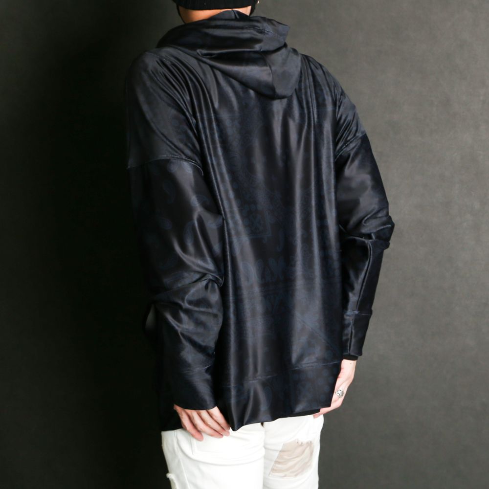 BANDANA RUSH loose hoodie / バンダナ柄ラッシュルーズパーカー / RC19-C-003