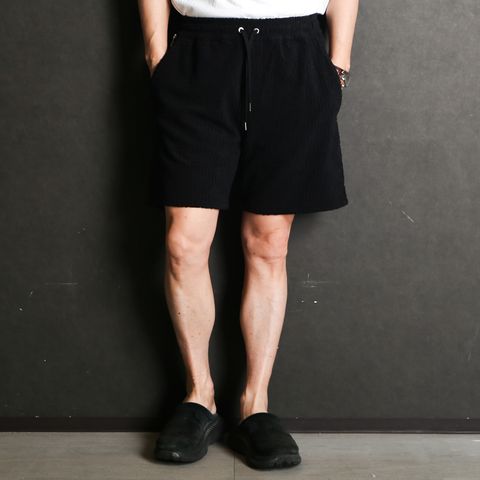 NAVA ナヴァ - BLACK / パイル ショートパンツ / MCKZ0470103588