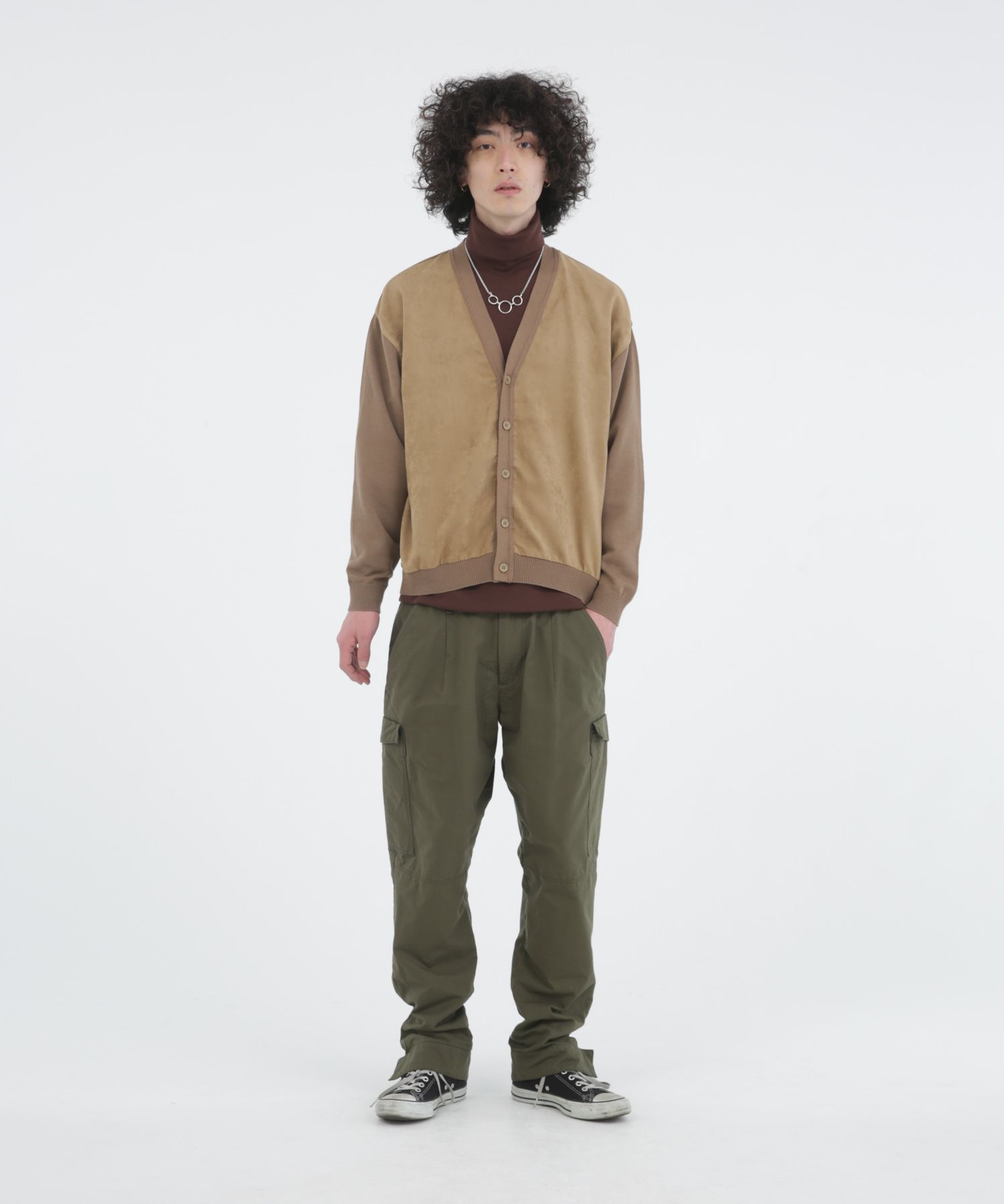 Iroquois - ECO SUEDE COMBI KNIT CD / エコスエード ニット