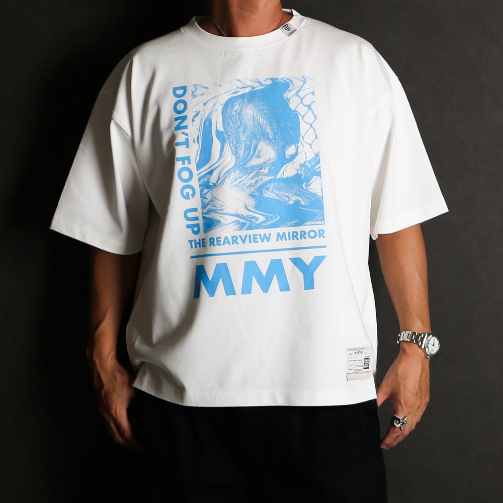 【ラスト1点-サイズ48】 MASSES × Maison MIHARA YASUHIRO / DON'T FOG UP PRINT T-SHIRTS MMY - WHITE / Tシャツ / C15TS044
