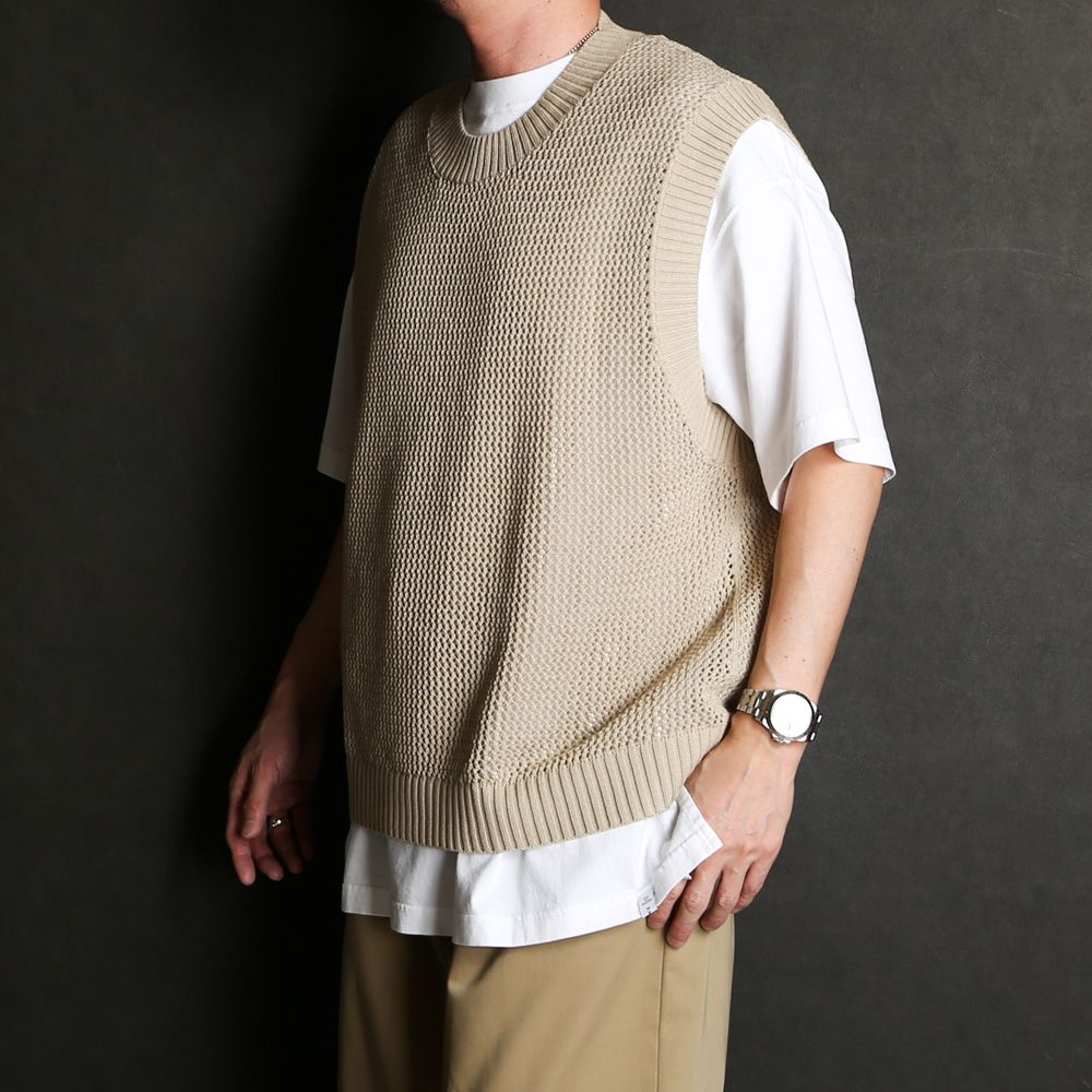 Iroquois - MESH MOLDED KNIT VS / メッシュ ニットベスト / 277109