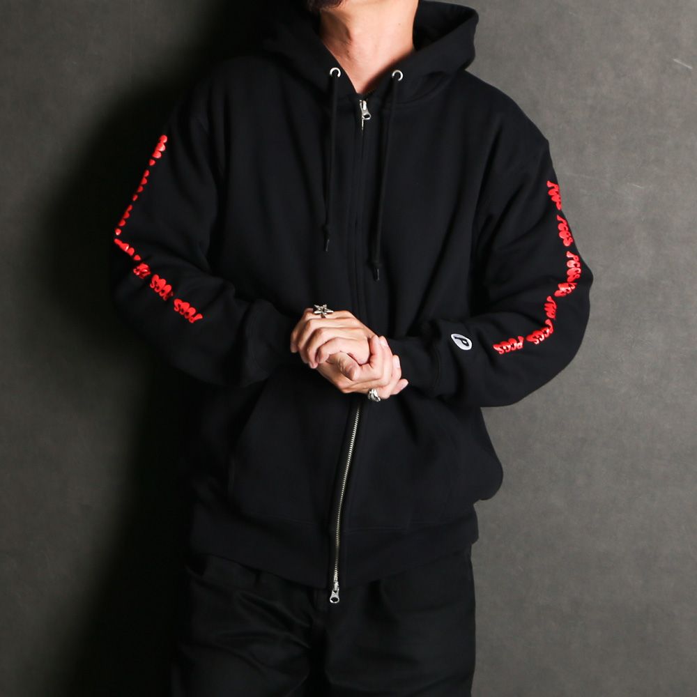 PP LOGO ZIP UP HOODIE / ジップアップパーカー