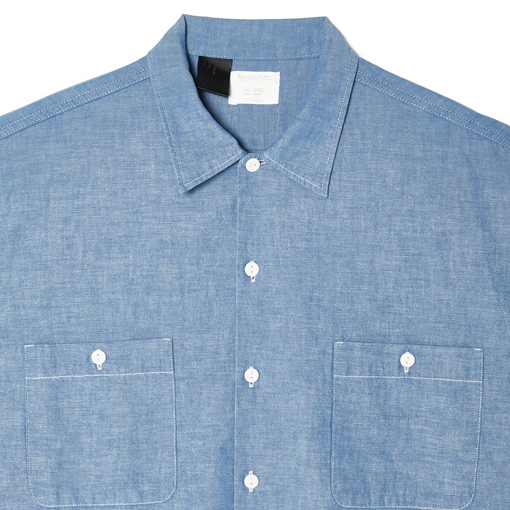 × BIG MAC /  HALF SLEEVE SHIRT - BLUE / 2261-SH60-027