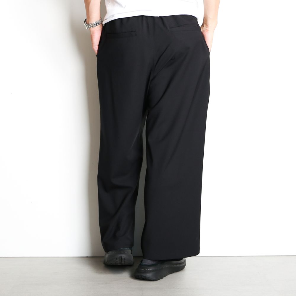 WORSTED WOOL-LIKE TWILL PT / 2タックワイドイージーパンツ / 478214