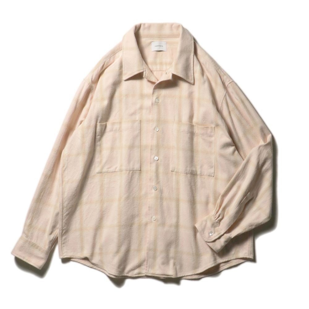 Ombre Check Flannel Shirt - Pink / オンブレチェックフランネルシャツ / SN-628B
