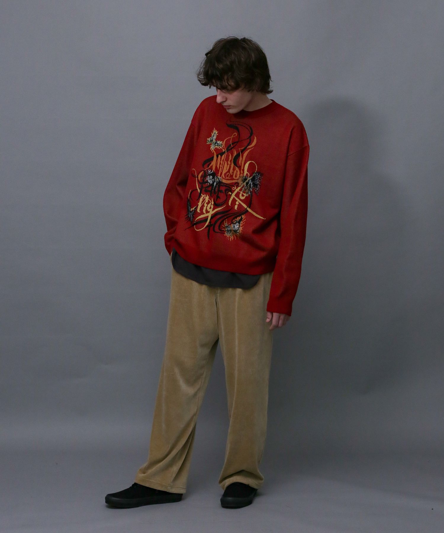CUT CORDUROY EASY PT / コーデュロイ風 イージーパンツ / 479209