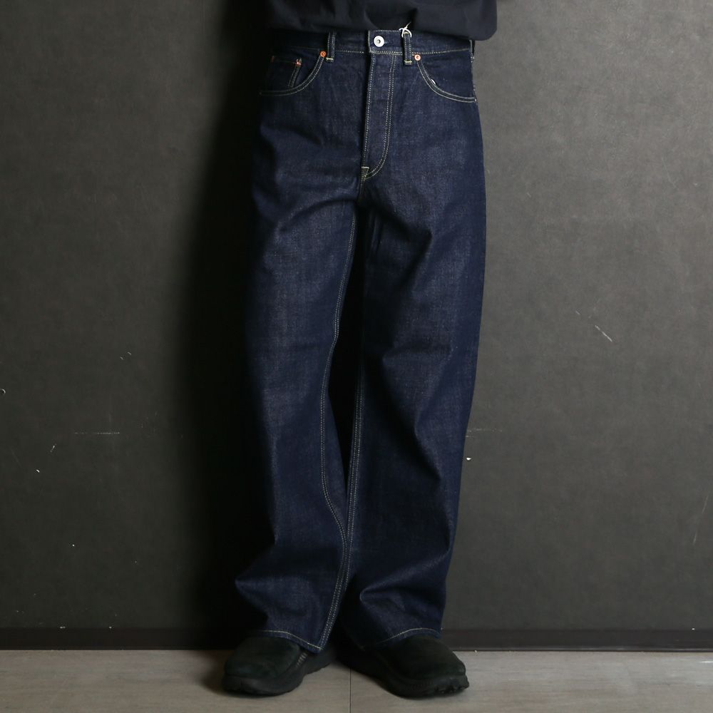 CLEAN CYLINDER FIT JEANS - INDIGO O.W / オーガニックコットン 13.5oz セルビッチデニム - クリーンシリンダーフィットジーンズ / M26A10PT02C