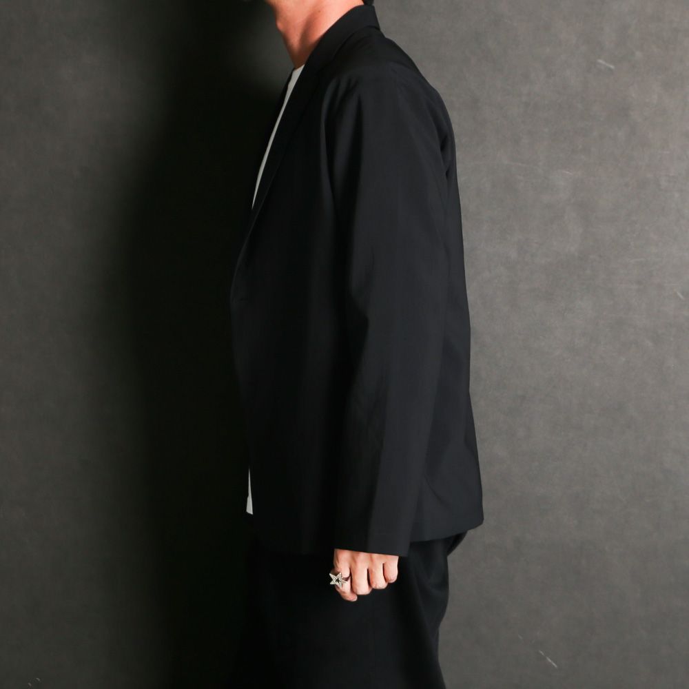 【ラスト1点-サイズ1】 STRETCH TECH JACKET - BLACK / テーラードジャケット / VTM-26-O-001