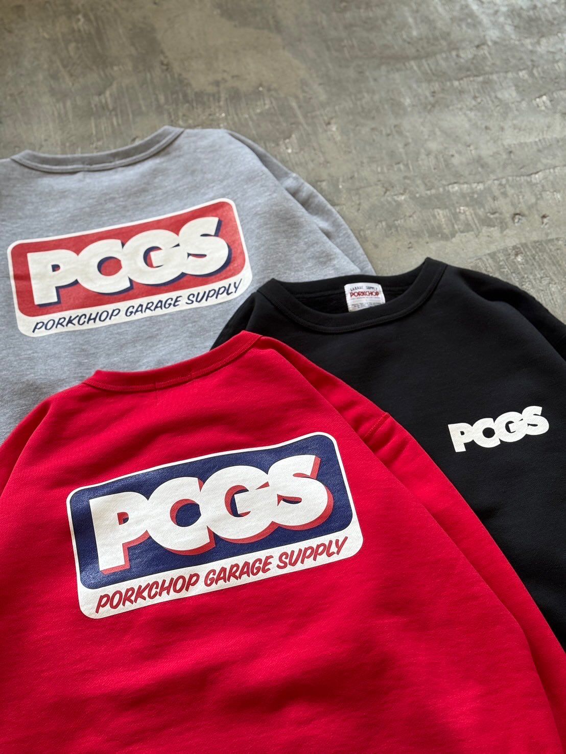 【ラスト1点-サイズL】 PCGS SQUARE SWEAT - BLACK / スウェット