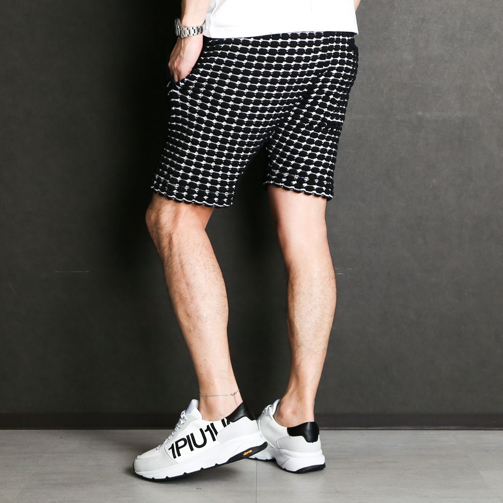 BIG WAFFLE "3" KNIT SHORTS / ビッグワッフル ハーフパンツ / USB-21029
