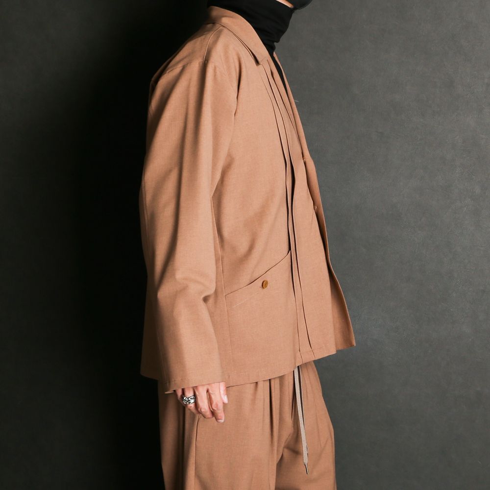 WORSTED WOOL-LIKE TWILL JK / シャツジャケット / 378205