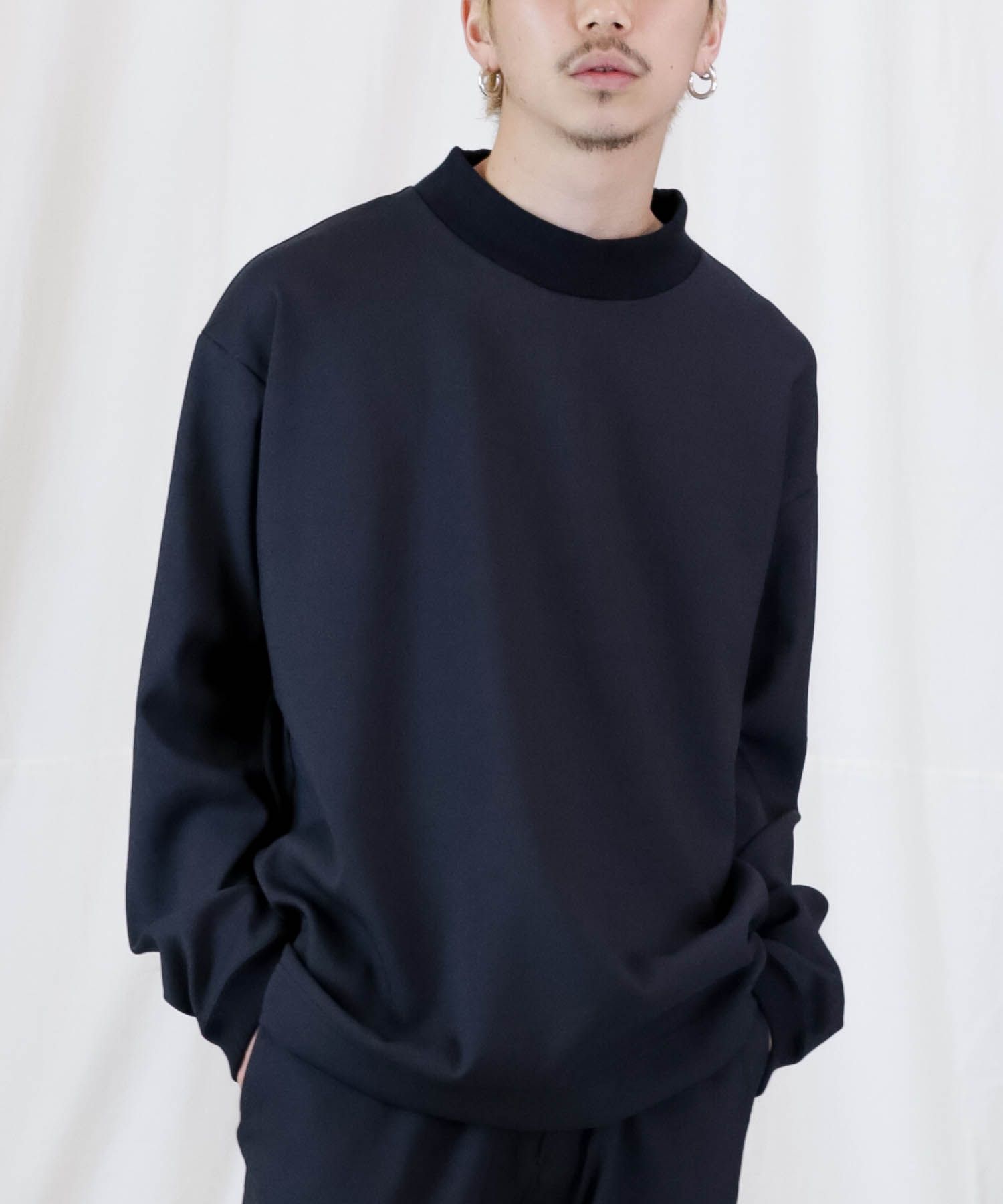 FULLDULL MOCK NECK L/S T / モックネック プルオーバーシャツ / 379111