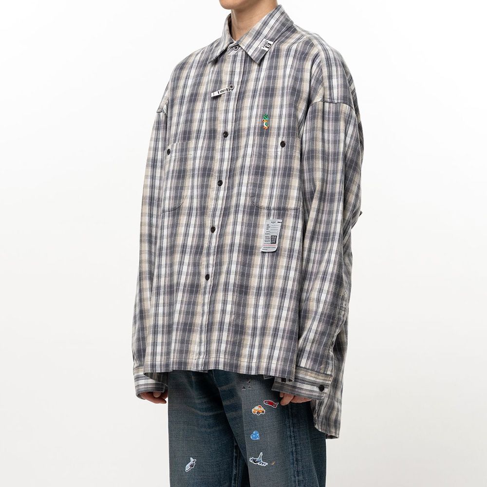 Check Long Sleeve Shirt - Black / チェック ロングスリーブ シャツ / J17SH186