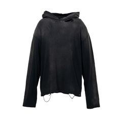 Distressed Light Weight Hoodie - BLACK / ライトウエイト フーディー / G15HD089