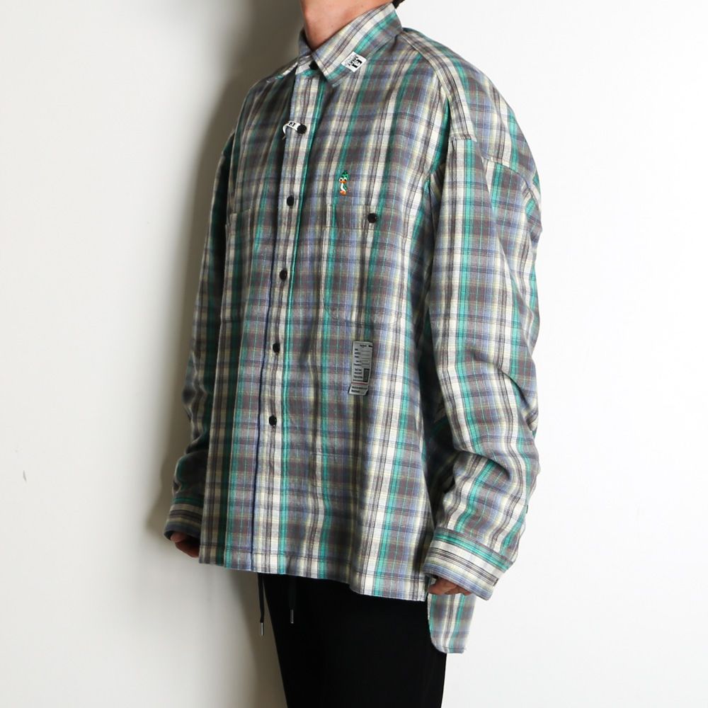 Check Long Sleeve Shirt - Green / チェック ロングスリーブ シャツ / J17SH186