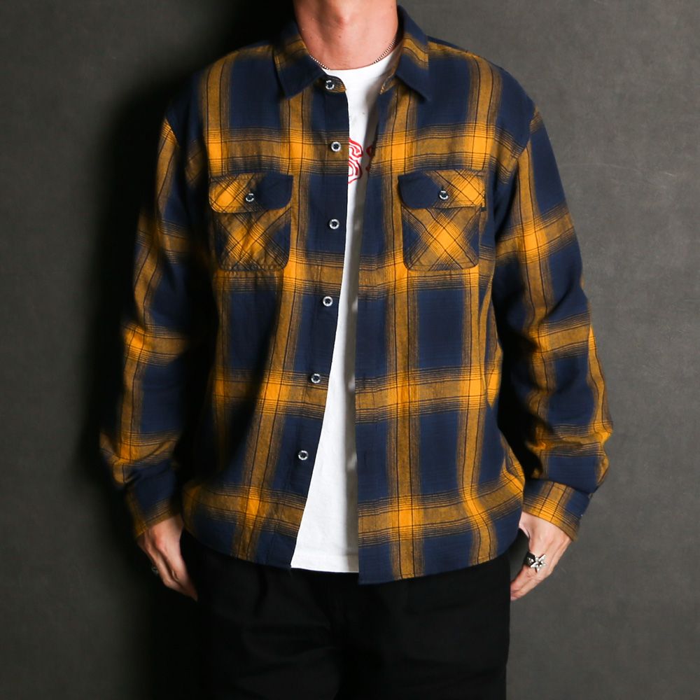RATS - COTTON LINEN CHECK SHIRT / コットンリネンチェック