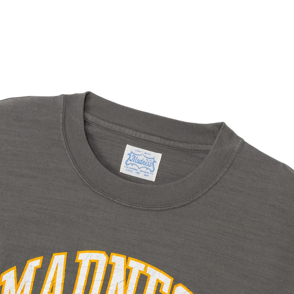 MADNESS VINTAGE COLLEGE T-SHIRT - Gray / 25SS-T-JTE01-D001