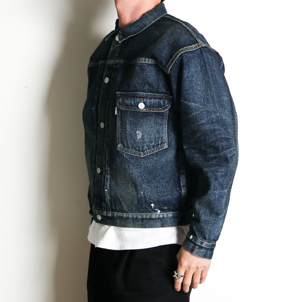 【ラスト1点-サイズM】 #001 T-BACK DENIM JACKET / 2026JK-YY-0001