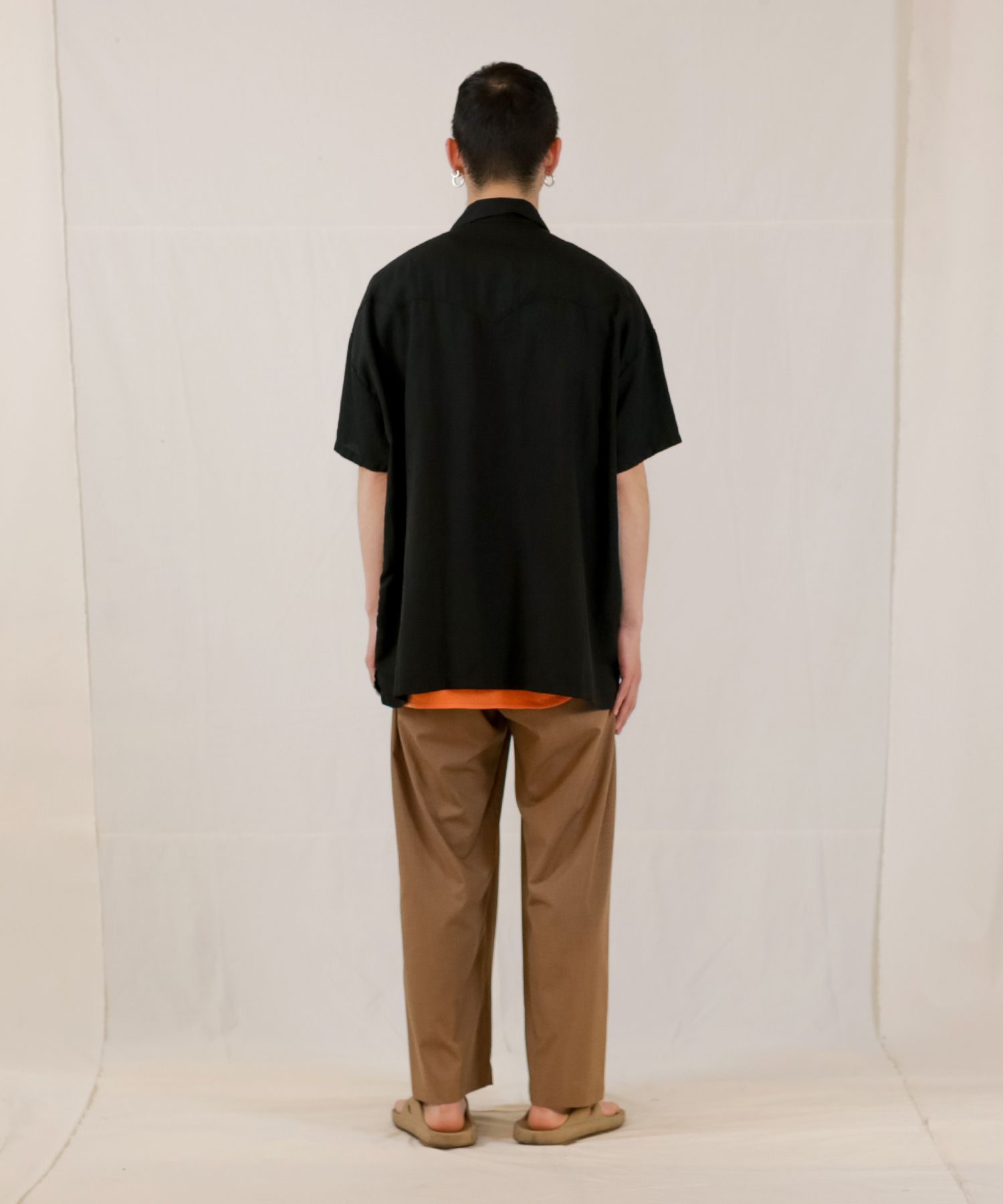 TE TWILL WIDE WESTERN H/S SH / ウエスタンヨーク ワイドシルエットシャツ / 379116