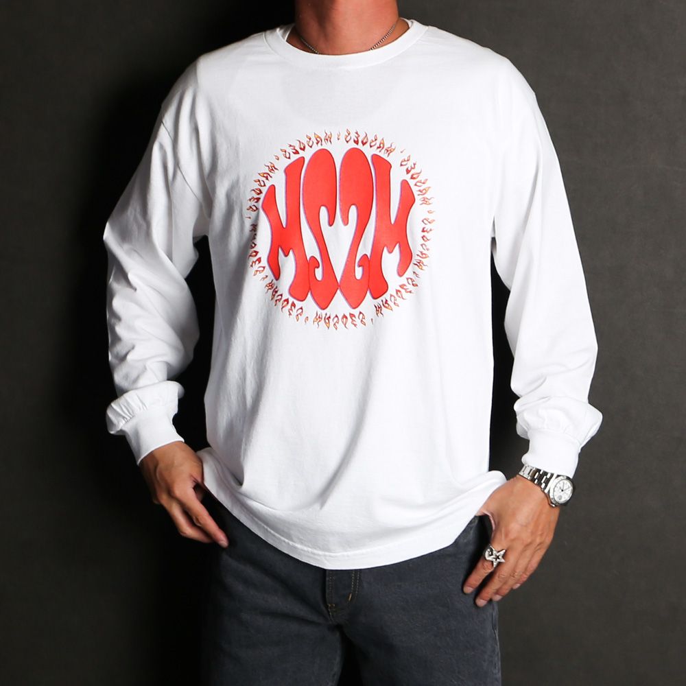 MASSES - T-SHIRT L/S MSSM - White / ロングスリーブ Tシャツ