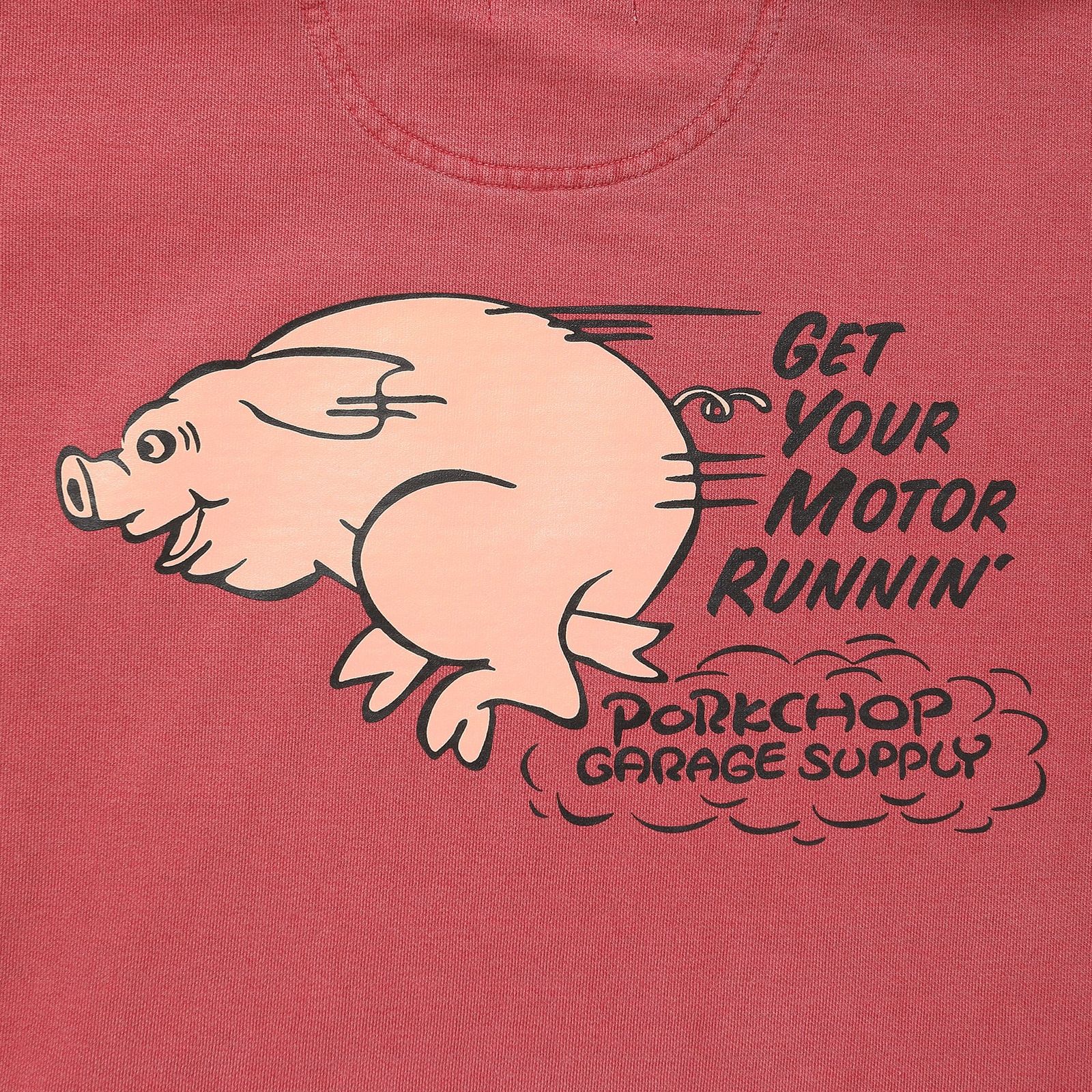 RUNNING LOGO HOODIE - CRIMSON RED / プルオーバーパーカー