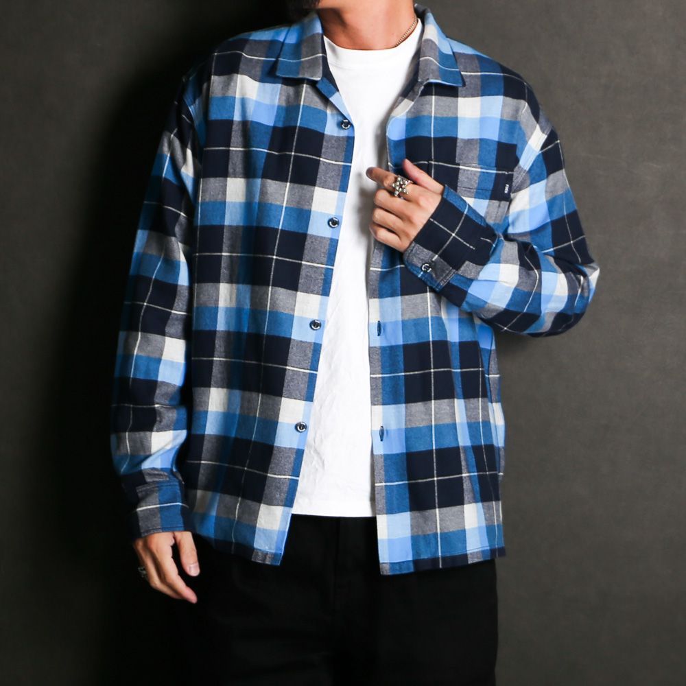 【ラスト1点-サイズL】 COTTON RAYON CHECK SHIRT / コットンレーヨンチェックシャツ / 25'RS-0306
