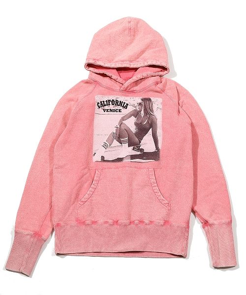 CALIFORNIA COTTON SWEAT HOODIE (CHEMICAL WASH) / プルオーバーパーカー / TSW-S2103