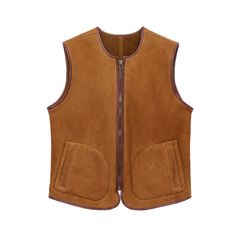 Vegan Mouton Vest - Brown  / GD0487