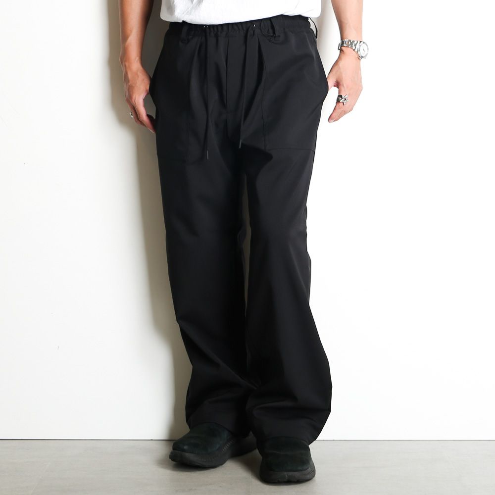 VICTIM - FATIGUE EASY PANTS - BLACK / イージー ベイカーパンツ / VTM-24-P-101 |  chemical conbination