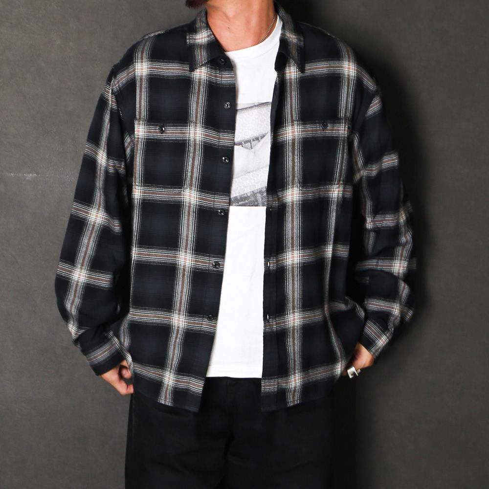 COTTON RAYON CHECK SHIRT / コットンレーヨンチェックシャツ / 26'RS-0806