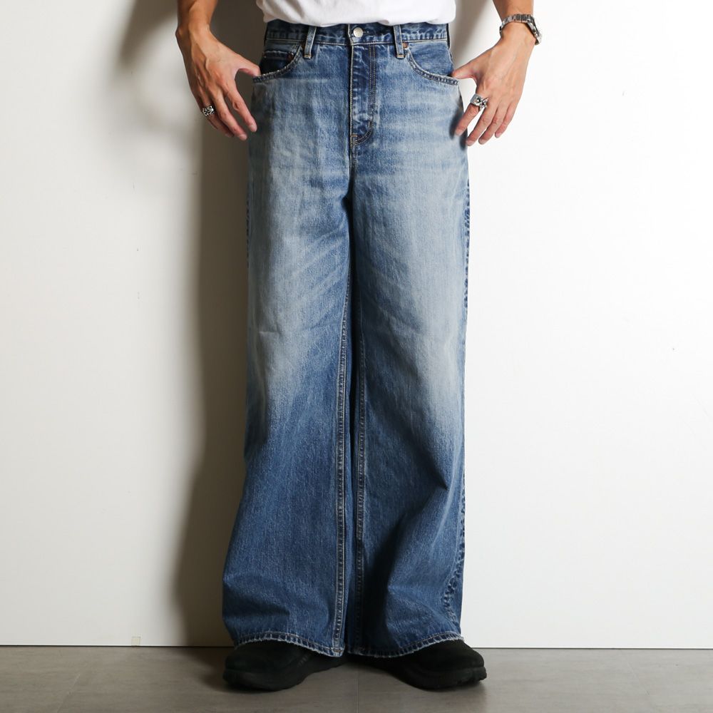×HAGUN / WIDE PIPE DENIM PANTS - BLUE / バギーシルエット デニムパンツ / VTM-25-P-103
