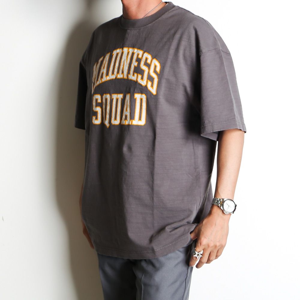 MADNESS - MADNESS VINTAGE COLLEGE T-SHIRT - Gray / 25SS-T