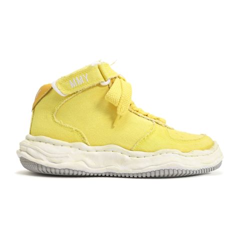 "WAYNE" original sole washed canvas High-Top sneaker / A08FW707